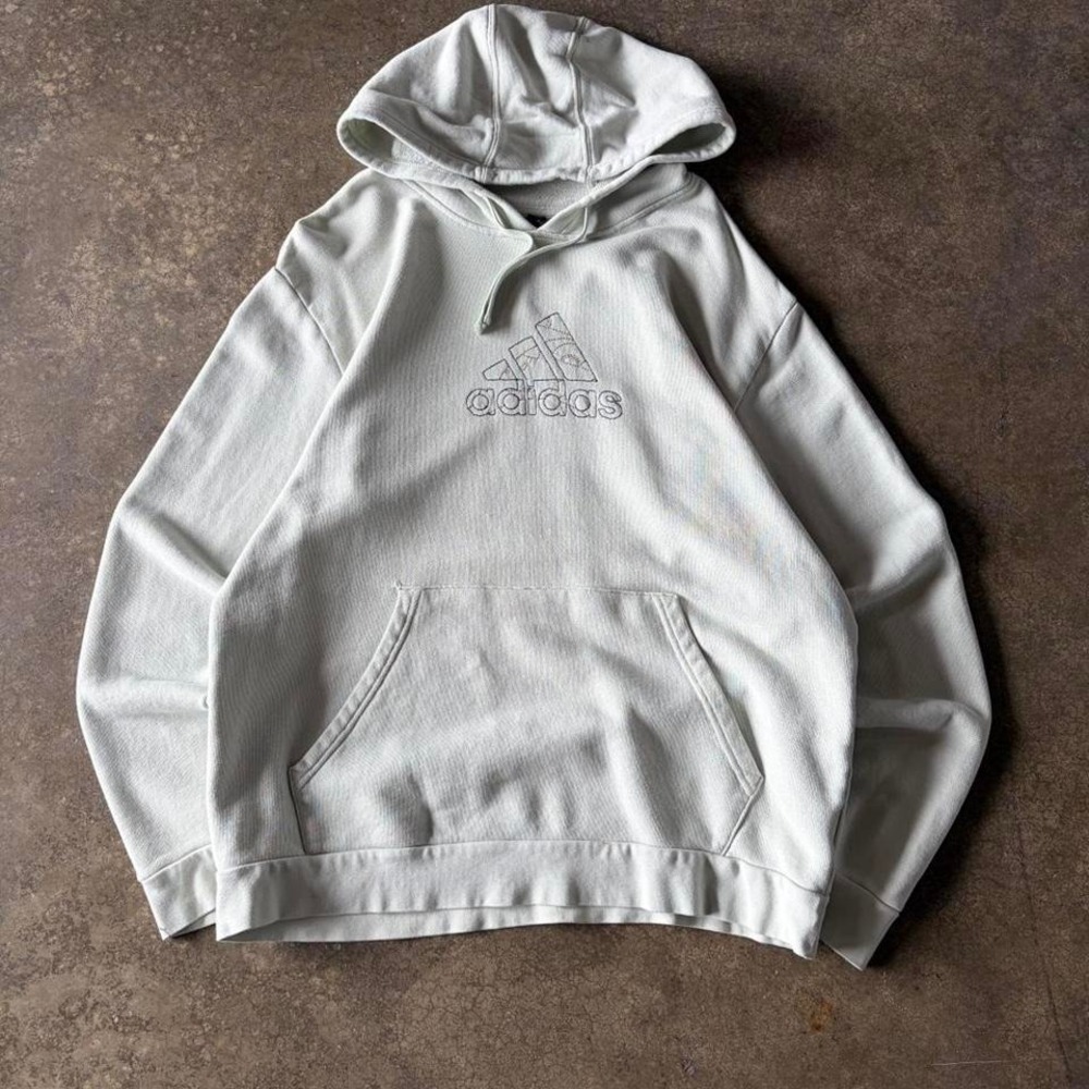 2000s adidas teal hoodie